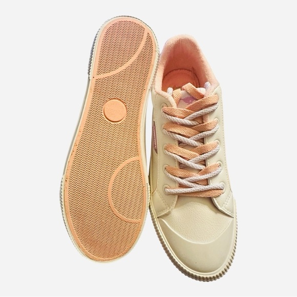 Rocket Dog Women's Cheery White Pastel Platform Sneakers - Size 9 - Picture 4 of 6